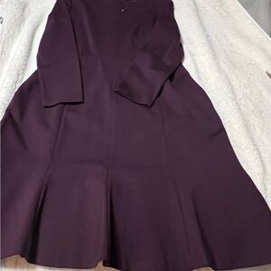 Ann Taylor Purple Midi Dress